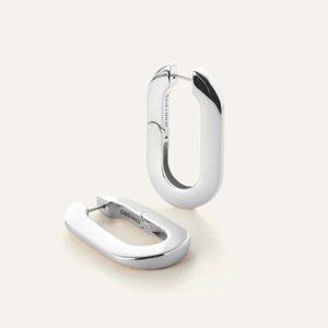 Elegant Silver Hoop Earrings